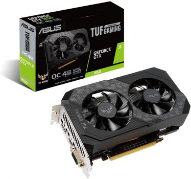 PLACA DE VIDEO ASUS GEFORCE GTX 1650 TUF GAMING OC EDITION 4GB GDDR6 TUF-GTX1650-O4GD6-P-GAMING