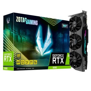 Placa de Vídeo Zotac NVIDIA GeForce RTX 3090 Trinity, 24GB, GDDR6X - ZT-A30900D-10P