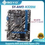 Placa Mãe SY-AMD A320M SOYO DDR4