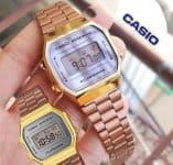 Relógio Feminino Digital Casio Vintage A168WECM-5D - Rosê