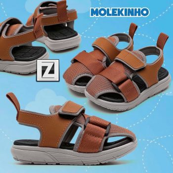 Sandália Papete Fechada Bebê Molekinho Baby Menino