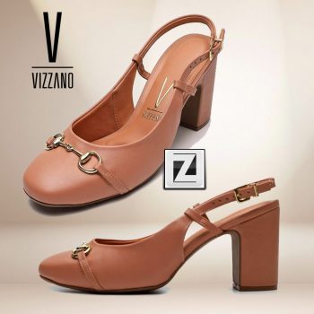 Scarpin Vizzano Chanel Salto Grosso Feminino