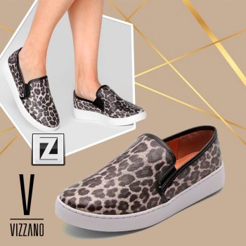 Slip On Vizzano Onça Feminino
