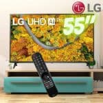 Smart TV 55" LG 4K LED 55UP7550 WiFi, Bluetooth, HDR, Inteligência Artificial ThinQ, Google, Alexa e Smart Magic - 2021