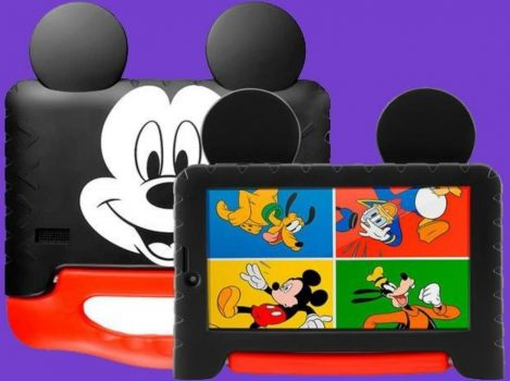 Tablet Infantil Multilaser Mickey Plus com Capa - 16GB 7” Wi-Fi Android 8.1 Quad Core Câm. 2MP