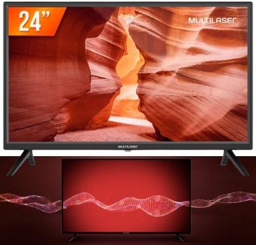 Tela Multilaser 24" HD com Conversor Digital - TL037