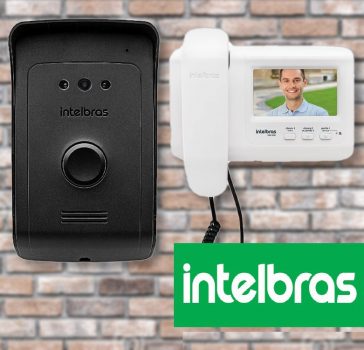 Vídeo Porteiro com Monofone IVR 1010 Branco e Preto Intelbras