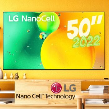 2022 Smart TV LG 50" 4K NanoCell 50NANO75 3x HDMI 2.0 Nvidia GEFORCE NOW ThinQAI Smart Magic Google Alexa
