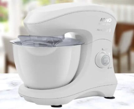 Batedeira Planetária Arno Super Chef 750W 5L Branca KM00