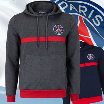 Blusão Paris Saint Germain Flacee Fechada com Capuz Bolso - Masculino