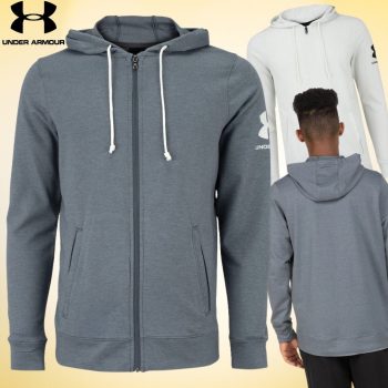 Blusão Under Armour Masculino com Capuz Rival Terry FZ