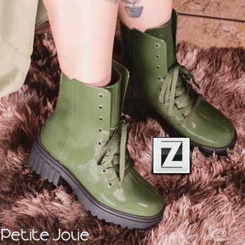 Bota Coturno Petit Jolie Strokes Feminina - verde