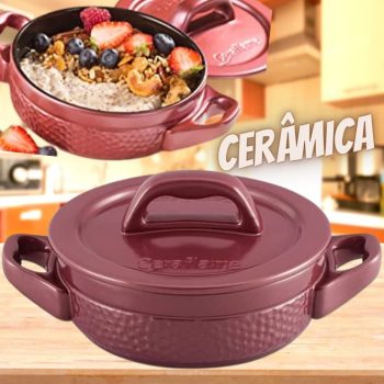 Caçarola de Cerâmica Martelada, 14cm, 500, Rose Gold, Ceraflame