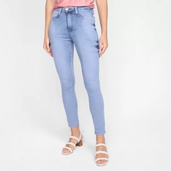 Calça Jeans Skinny Ecxo Estonada Feminina