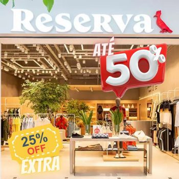 Camisetas  RESERVA com 25% OFF EXTRA
