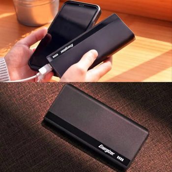 CARREGADOR PORTATIL/POWER BANK ENERGIZER, PRETO 10.000mah, UE10053BK