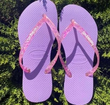 Chinelo Havaianas Slim Logo Metallic feminino