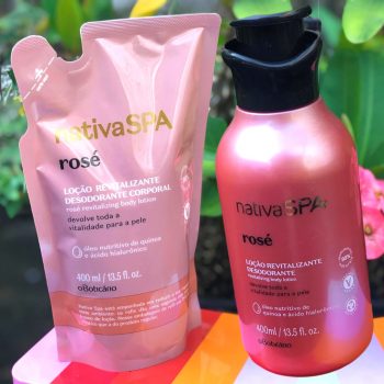 Combo Nativa Spa Rosé: Loção Revitalizante Corporal 400ml + Refil 400ml