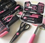 Conjunto de ferramentas domésticas Apollo Tools, 39 peças, rosa