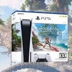 Console Playstation 5 PS5 Sony 825GB com 01 Controle + Jogo Horizon Forbidden West