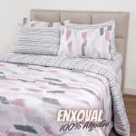 Enxoval Cama  Andressa 5/7 Peças 100% Algodão - Casa e Conforto