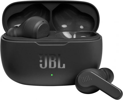 Fone de Ouvido Bluetooth JBL Wave 200TWS Intra-Auricular Preto - JBLW200TWSBLK