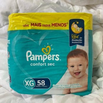 Fraldas Pampers Confort Sec XG 58 Unidades
