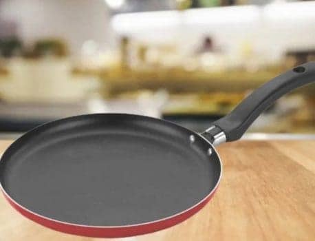 Frigideira Panquequeira Antiaderente 22 cm Vermelho