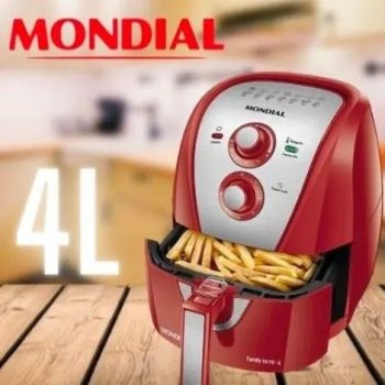 Fritadeira Sem Óleo Air Fryer Mondial Afn40ri Family Inox 4 Litros