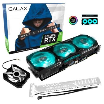 Galax Placa de Vídeo - GeForce RTX 3080 Serious Gaming, 10GB, LHR, RGB, DLSS, Ray Tracing, 38NWM3MD99RG