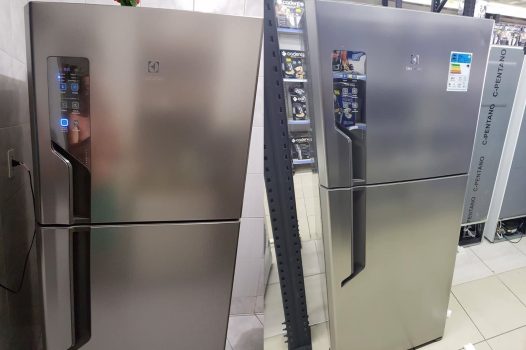 Geladeira/Refrigerador Electrolux Duplex TF55S Top Freezer 431L Platinum - 110V