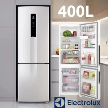 Geladeira/Refrigerador Electrolux Frost Free - Inverse Branco 400L Bottom Freezer Efficient DB44