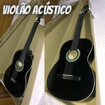 GIANNINI N-14Bk Violão Acústico, Preto