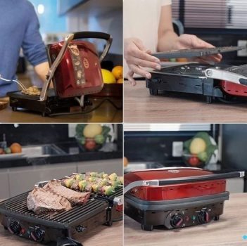 Grill 180º 1600W, 220V, MasterChef GR1001V/02, Vermelho