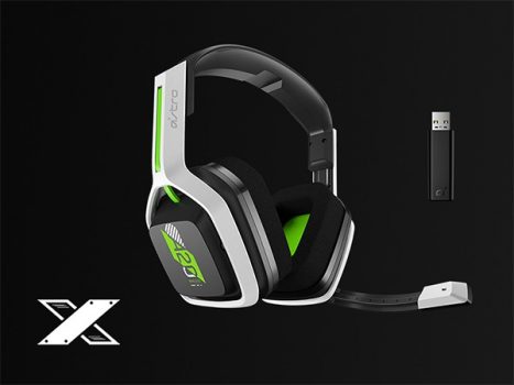 Headset sem fio Astro Gaming A20 Gen 2 para Xbox series X|S, Xbox One, PC e Mac - Branco/Verde