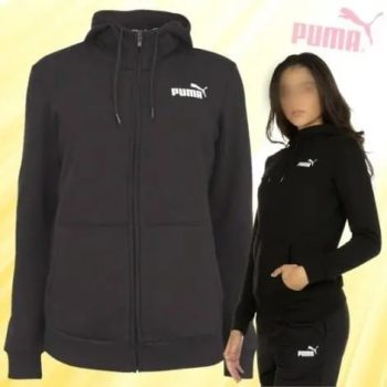 Jaqueta Puma Feminino com Capuz Essentials Small Logo Full Zip