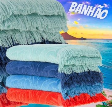 Jogo de Banhão Honolulu com Franja 5 Peças - Casa e Conforto By Buddemeyer