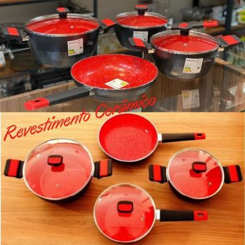 Jogo de Panelas Diamond com Revestimento Cerâmico 3,0mm 4 peças Class Home