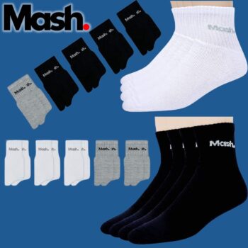 Kit 10 Meias Cano Curto Algodão, Mash, Masculino