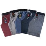 Kit 5 Bermudas Moletom Masculinas Algodão Ducam Listrada 2 Bolsos