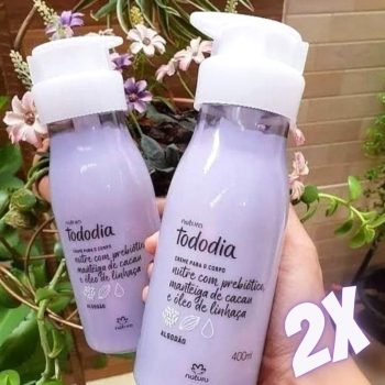 Kit Creme Desodorante Nutritivo Para o Corpo Tododia Algodão
