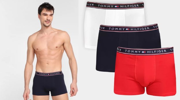 Kit Cueca Boxer Tommy Hilfiger Stretch Trunk Selling 3 Peças