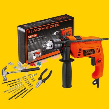 Kit Furadeira de Impacto 1/2" (13mm) 550w Vvr 127v Com 82 Acessórios + Maleta