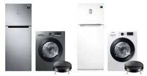 Kit Lava&Seca Wd11M 11Kg 110V, Geladeira Rt38 Inverter Bivolt E Aspirador Robô Vr5000
