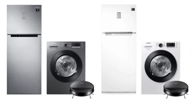 Kit Lava&Seca Wd11M 11Kg 110V, Geladeira Rt38 Inverter Bivolt E Aspirador Robô Vr5000