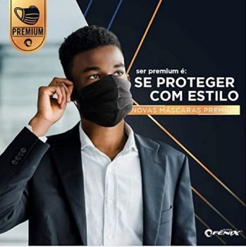 Mascara Descartável Cirúrgica Preta (cx C/ 50 Un Anvisa)