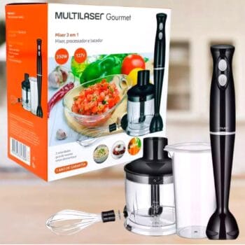 Mixer Mondial M-14 3 em 1 Lâmina em Aço Inox 600ML 350W