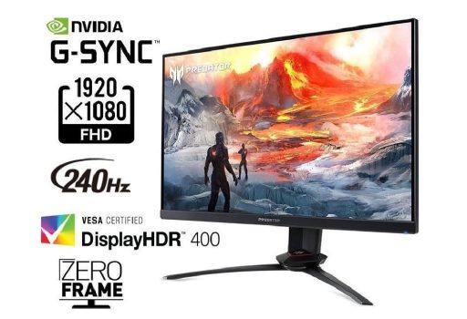 Monitor Acer Predator XB253Q 24.5 240hz 1ms Ips HDMI/DP/USB com Sincronização GSync