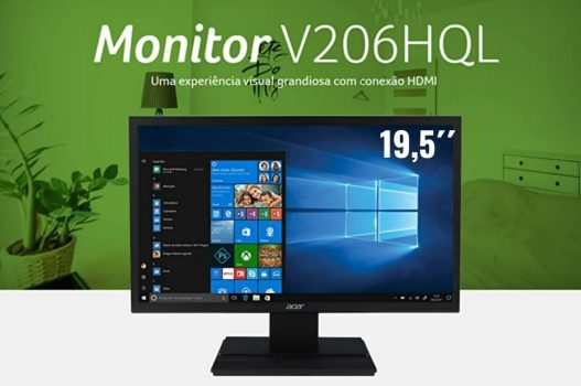MONITOR LED 19,5" ACER V206HQL ABI VGA/HDMI PRETO