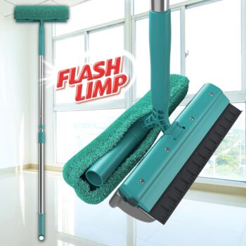 Mop Limpa Vidros 2 em 1 com cabo extensível, MOP6071, Flash Limp